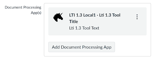 An attached asset processor